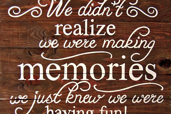 Making memories